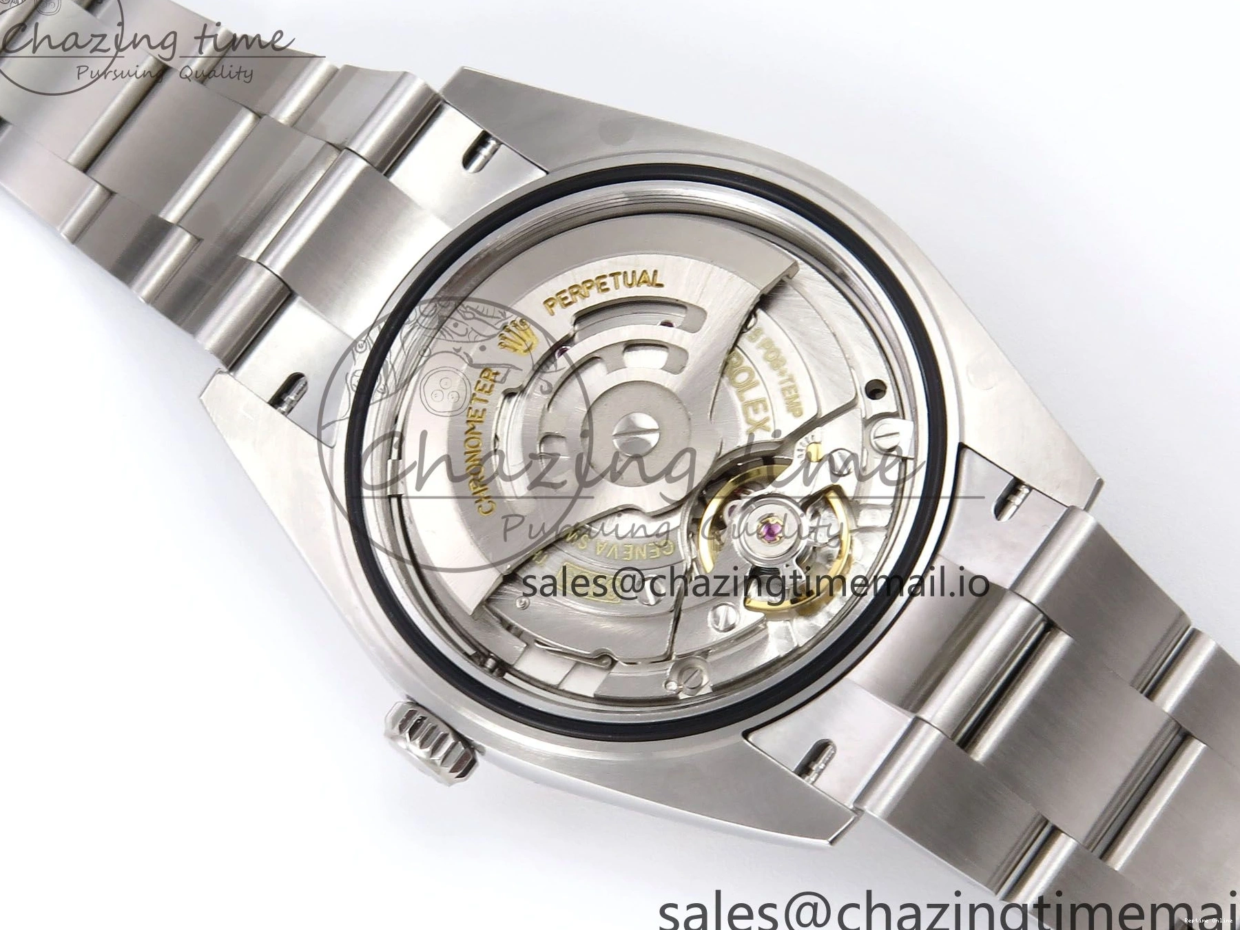 0509 GoodFit DateJust 41 126334 EWEF Best Edition Gray Dial Green Roman on Oyster Bracelet A 1054